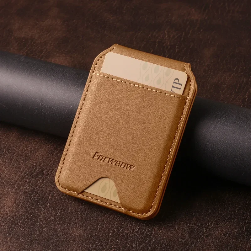 กระเป๋าใส่บัตรแบบพับได้ Magsafe สุดหรู ดีไซน์ทันสมัย สำหรับทุกเพศ ทำจากหนัง PU พร้อมแม่เหล็ก สำหรับ Apple iPhone 17 Pro Max