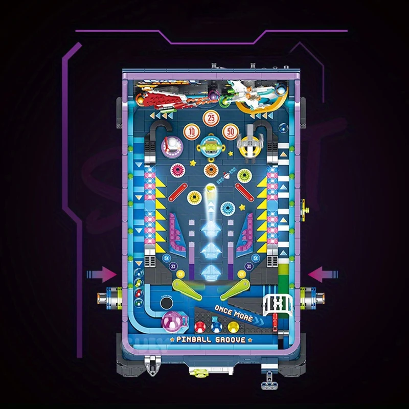 2309PCS Pinball Game Table Building Blocks Toys Sets Assembly Board Games Model Bricks Creative Birthday Gifts For Adult Kids