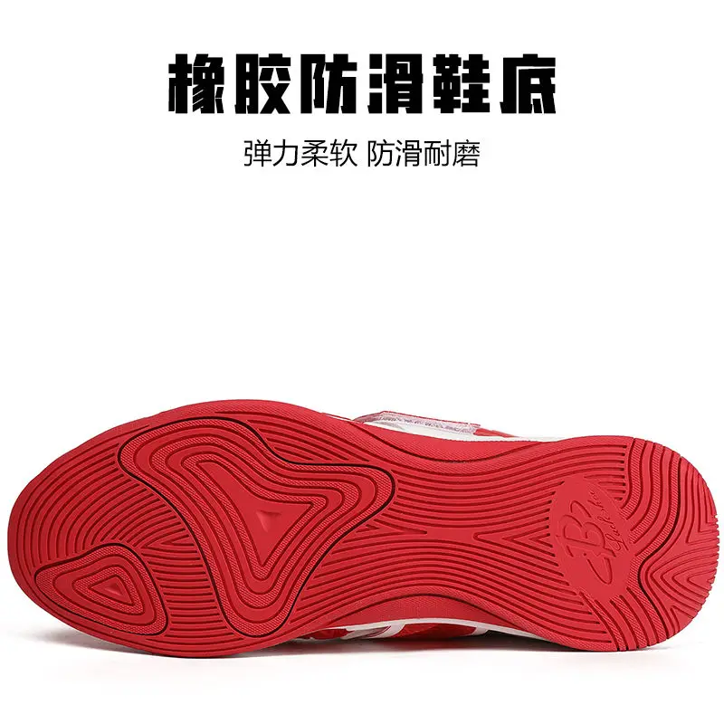 High Top Boxing Sneakers for Men Non Slip Professional Wrestling Shoes Breathable Boxing Training Shoes Men Combat Sneakers image 2