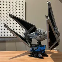 1931pcs 75382 Spaceship Tied Interceptord Building Blocks Spacecraft Fighters Model DIY Assembly Bricks Toys Kids Gift