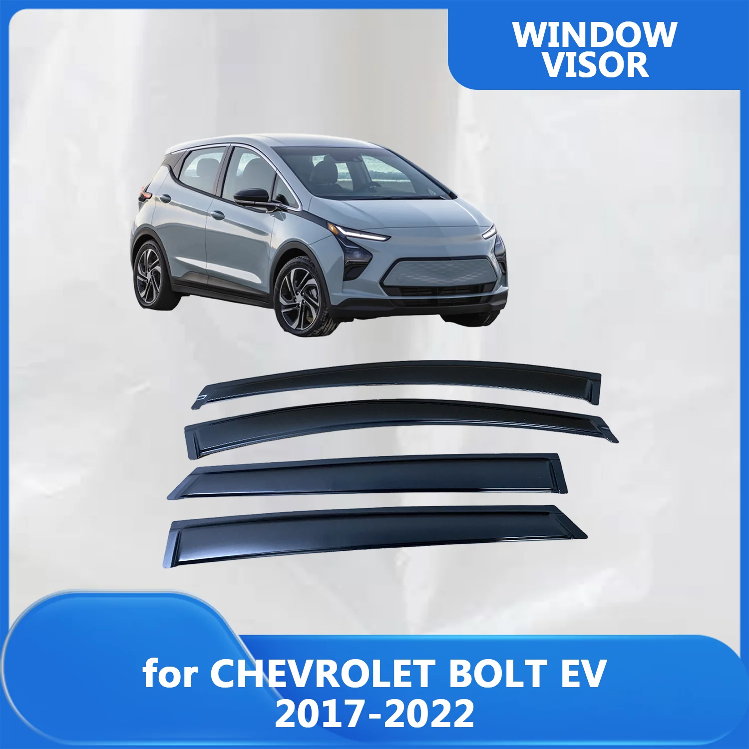

For Chevrolet BOLT EV 2017 2018 2019 2020 2021 2022 Wind Deflectors Rain Guards Door Visor Window Visor Cars Accessories