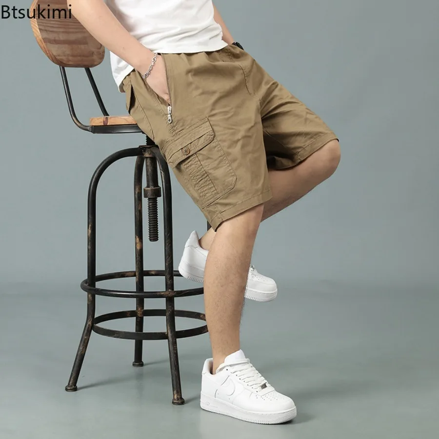 Oversized 5XL Men's Sports Casual Shorts Summer Fashion Straight Cargo Shorts Cotton Comfortable Beach Running Baggy Short Pants