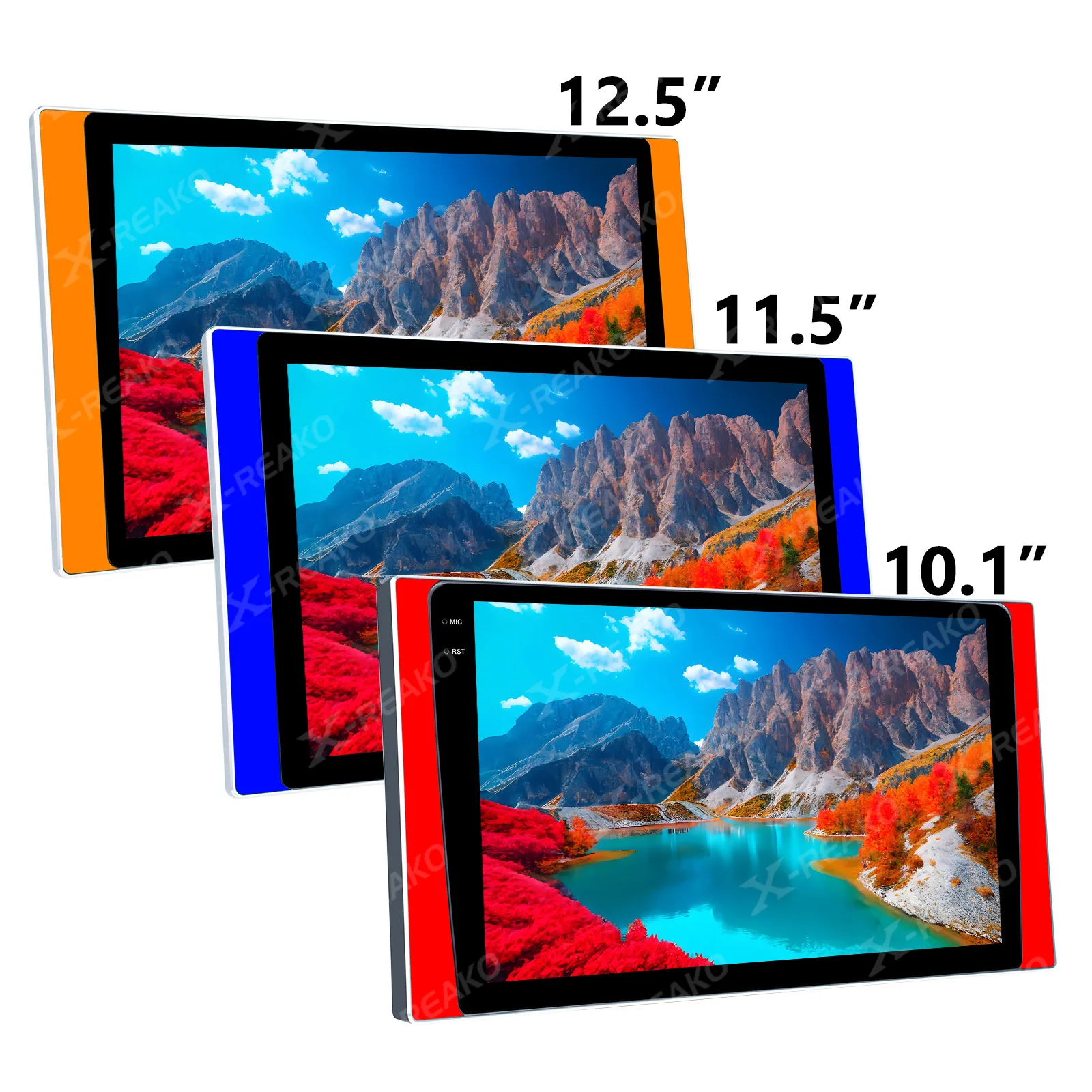 10.1/11.5/12.5 بوصة شاشة 7 ألوان ضوء راديو السيارة أندرويد 2 Din مشغل وسائط متعددة Carplay أندرويد ملحقات السيارات نظام تحديد المواقع صوت السيارة