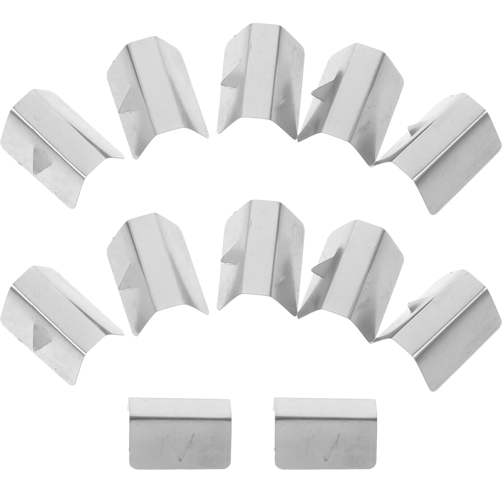 

12pcs Windshield Clips Automotive Deflector Easy Installation Iron Material Suitable Rack Wind Deflector Car Electrical