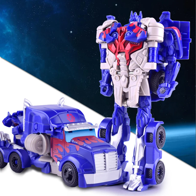 Transformation Toys Robot Car 2 in 1 One Step Deformation Car Transforming Aircraft Dinosaur Anime Action Figures Model for Kids