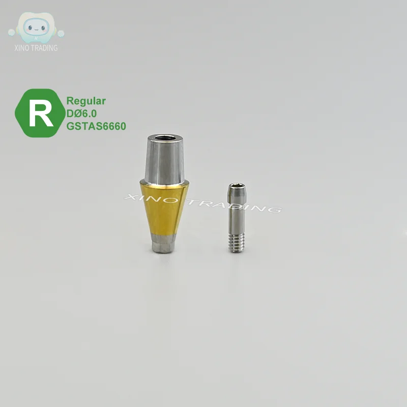 دعامة نقل سداسية عادية صغيرة من التيتانيوم المستقيمة للأسنان 5 مناسبة لمنتج Osstem المعدني #3