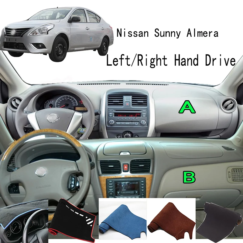 

For Nissan Sunny Almera N17 Accessories Dashboard Cover Instrument Panel Dash Mat Dashmat Protective Pad