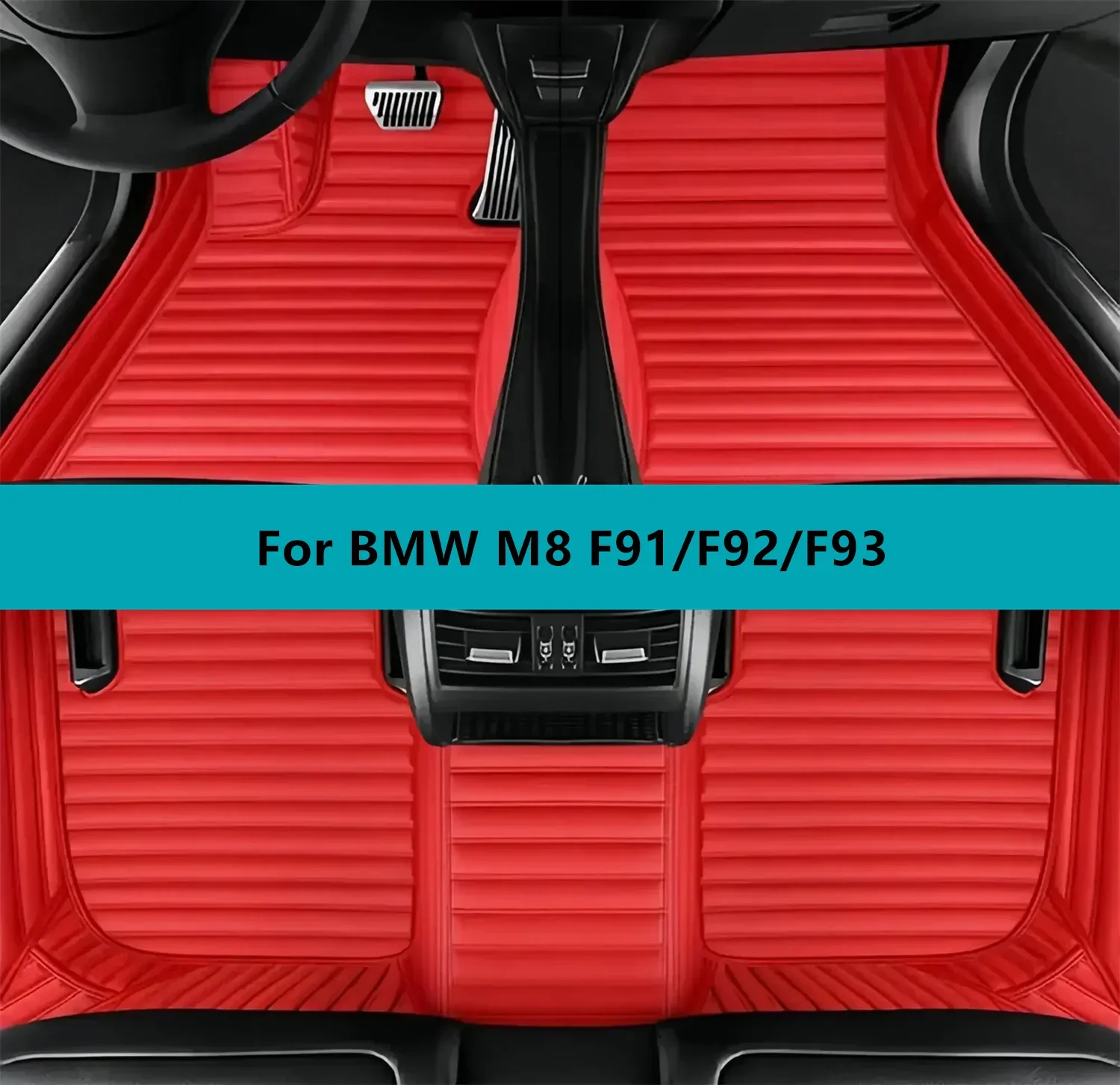 

Car Floor Mats For BMW M8 F91/F92/F93 2019 2020 2021 2022 Full Set Leather All Weather Waterproof Car Floor Mats