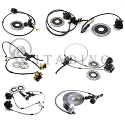 Front/ Rear Hydraulic Disc Brake Caliper Master Cylinder Assembly With Brake Disc For DIY 50cc-250cc ATV Go kart Buggy Quad Bike