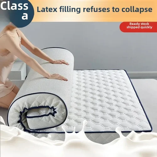 천연 라텍스 매트리스 학생 기숙사, 싱글 호텔 가정용 니트 코튼, 두꺼운 상하 벙크 다다미, 0.9x2m-6cm  Best5