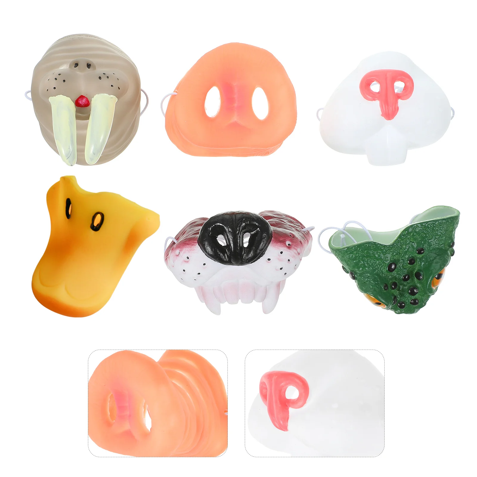 Funny Costumes Halloween Animal Nose Animals Small Pig Mask Replaceable for Adults