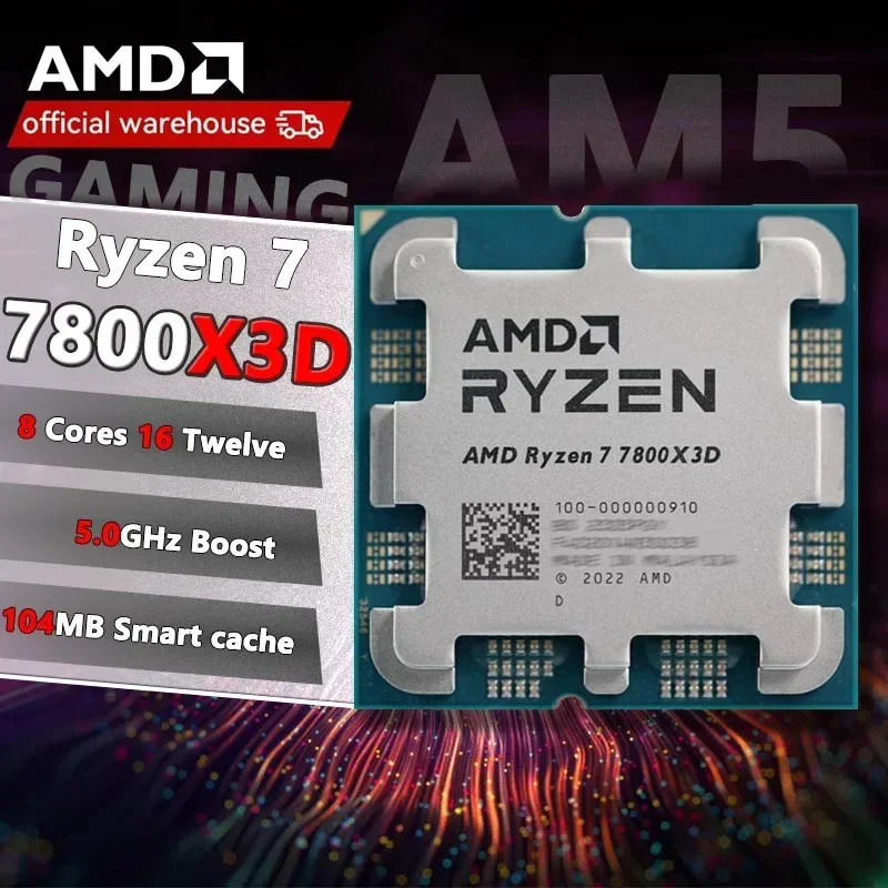 AMD R7 7800X3D Ryzen 7 7800X3D New Box without fan