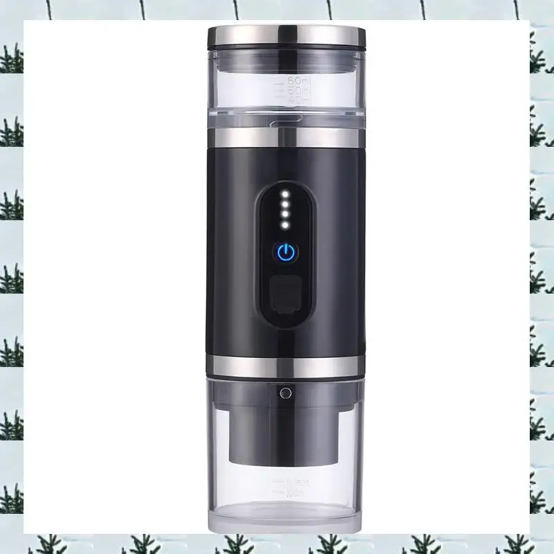 

ABLG Portable Coffee Maker Electric Espresso Machine High-Capacity (80Ml) Non-Heating Version For Camping Travel Office B