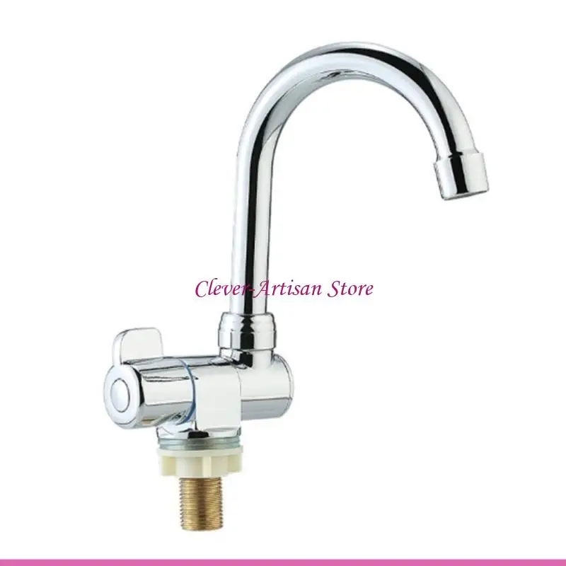 

E06B Rotatable Cold Water Faucet for Kitchen Bathroom for Camper Flexible Fau