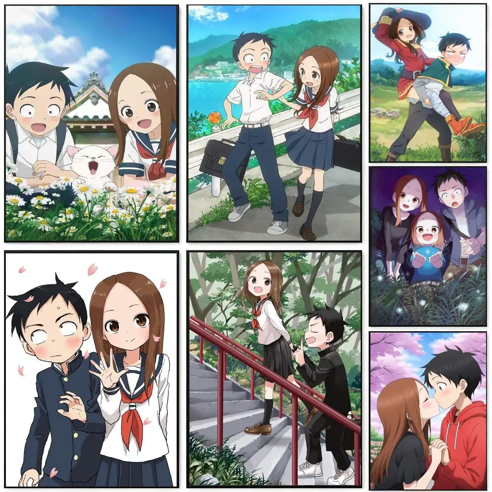 Teasing Master Takagi-san Poster HD Waterproof Self-Adhesive Wall Art – Multi-Scene Use, Top Gift Pick