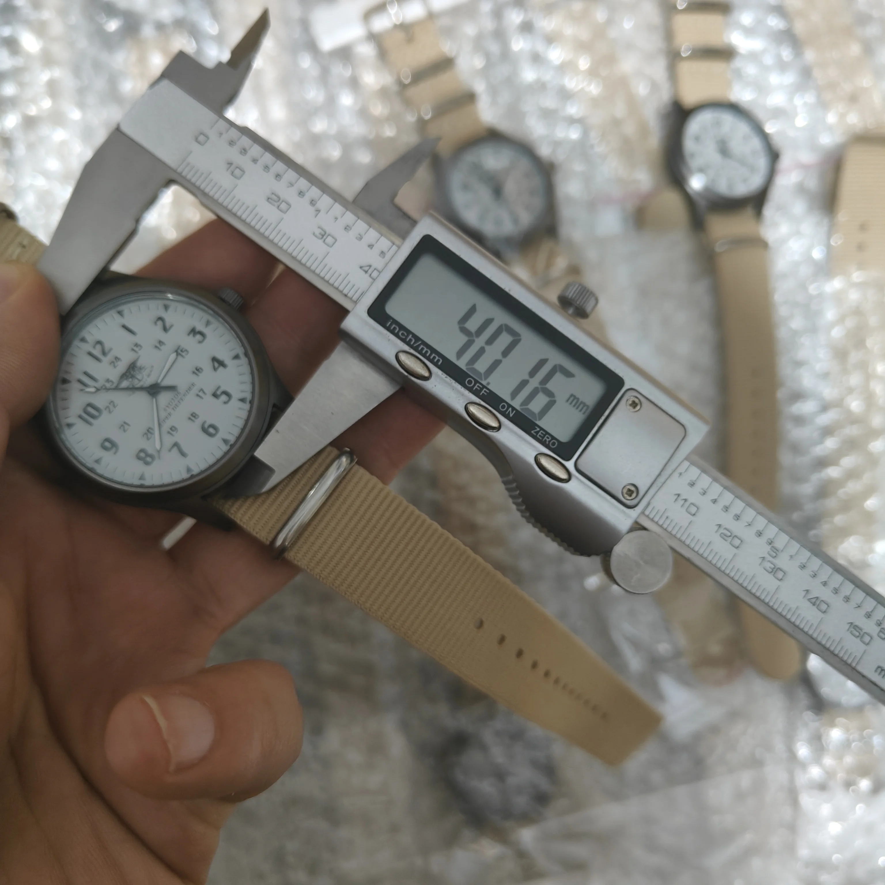 ساعة يد رجالية على الطراز الأمريكي 40 ملم على الطراز العسكري ساعة رياضية خارجية بحركة كوارتز #2