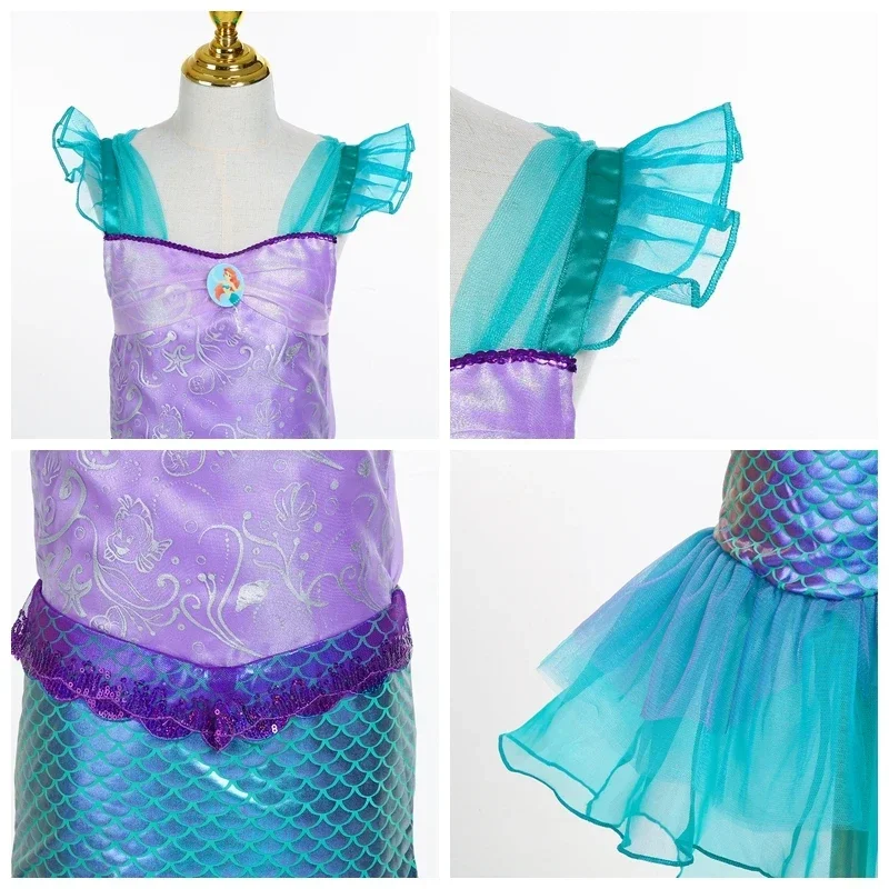 Mermaid Dress for Girls Kid Children