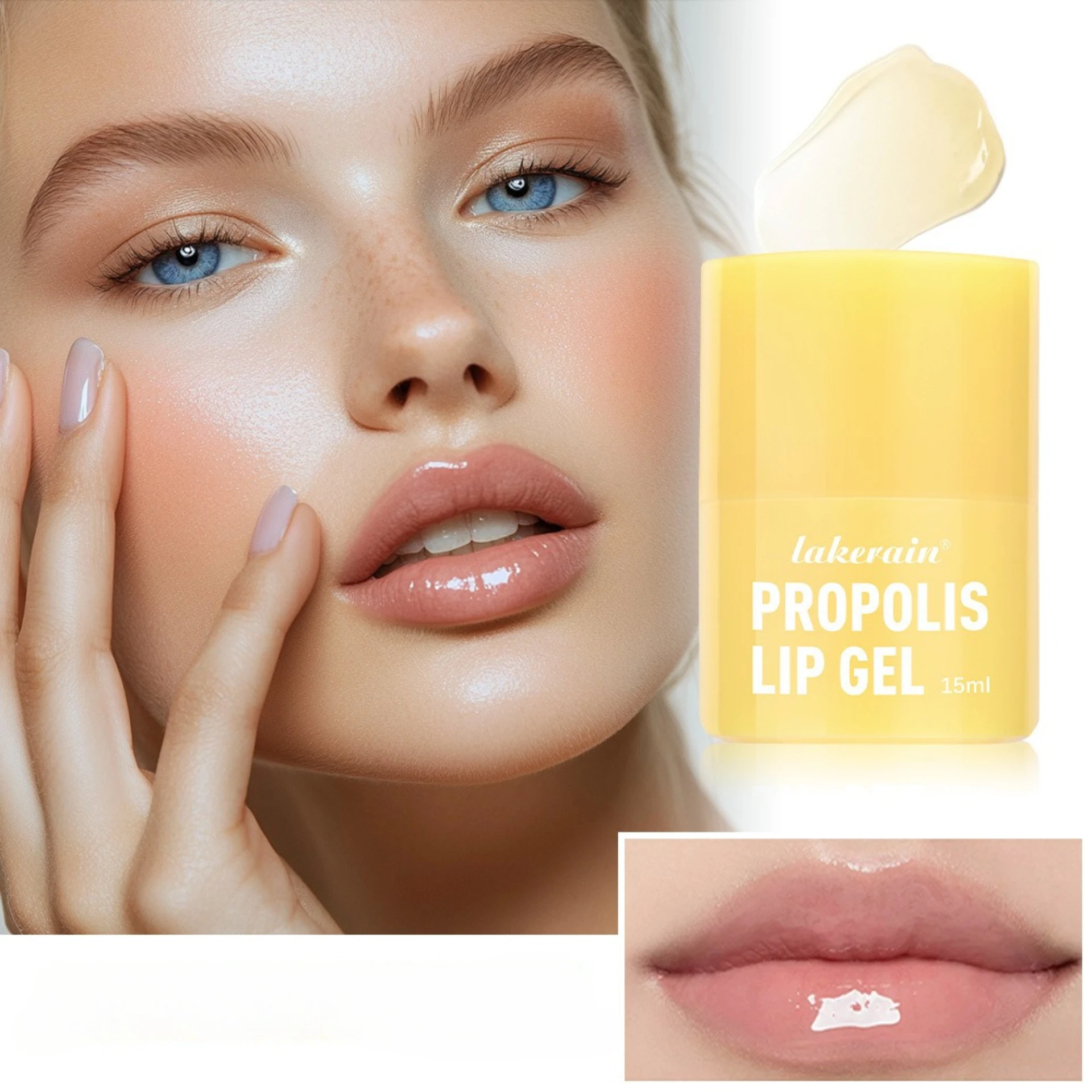 Honey lip balm hydrating and moisturizing fading lip lines and removing dead skin Caring for lips Skincare