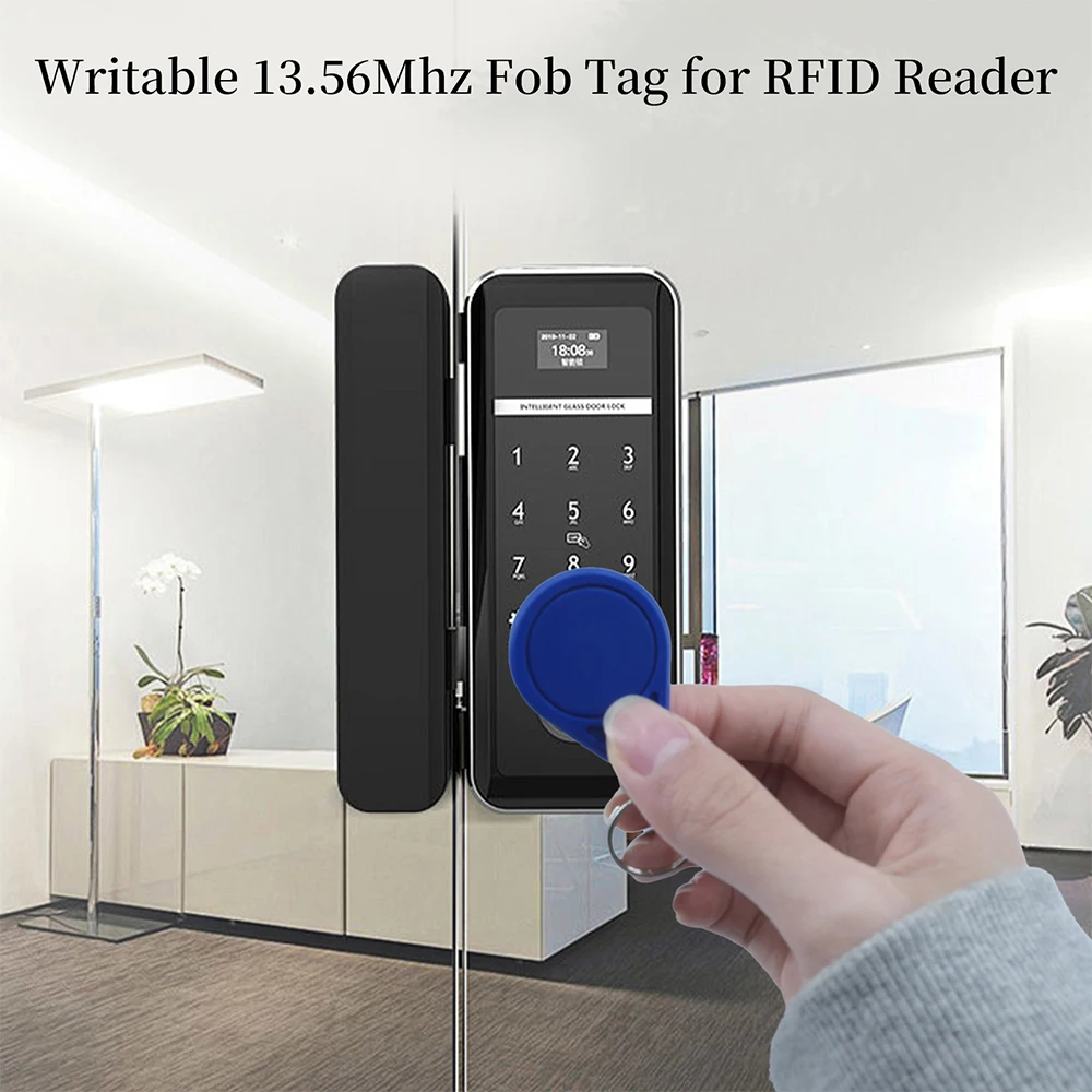 10/50PCS 13.56MHz UID Block 0 Sector Rewritable RFID Keyfob M1 S50 Contactless IC Keychain Token for Door Access Control