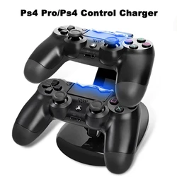 Controller Charger Stand With Led Indicator Dual Usb Charging Docking Station Support Compatible For PS4 Pro/PS4 Accessories