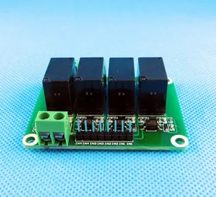 Relay Module Optocoupler Isolated High/Low Level Trigger Bipolar Trigger 4 Way Relay Module 12V