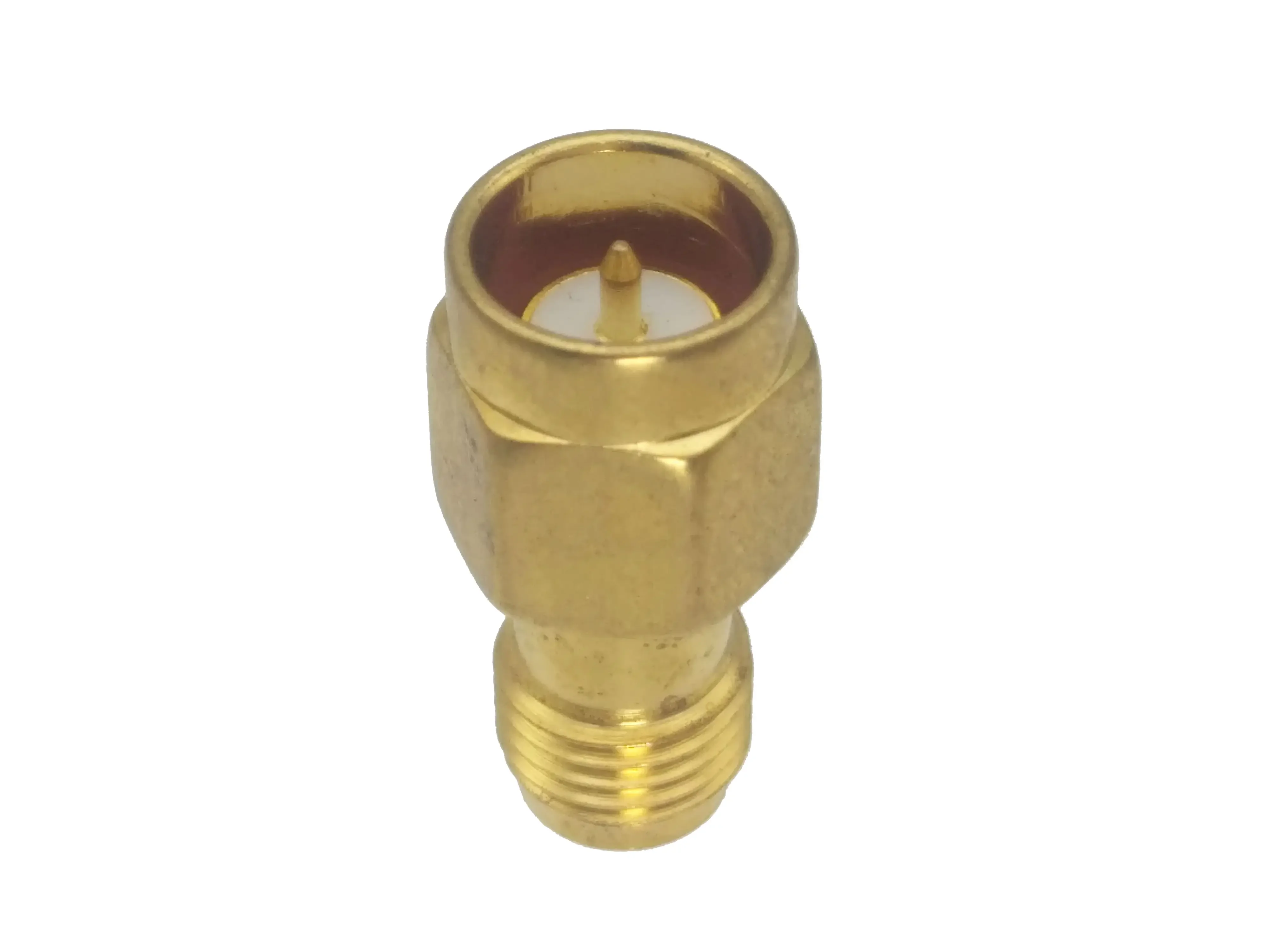 1Pcs Adapter SMA Male Plug To SMA Female Jack Slide on Straight RF COAXIAL Connector Without Screw