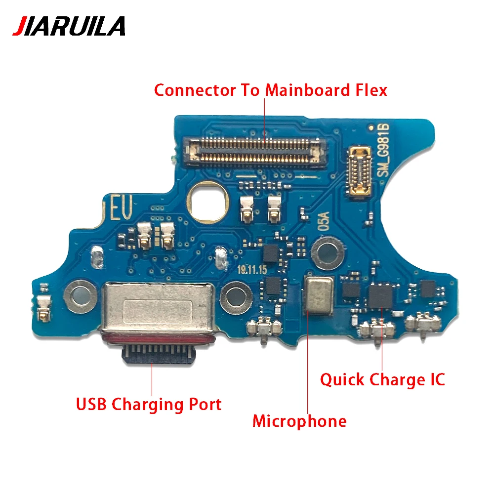 USB Fast Charging Charger Main Motherboard Flex Cable For Samsung S20 Plus Ultra G986B G988B Dock Connector Board Microphone