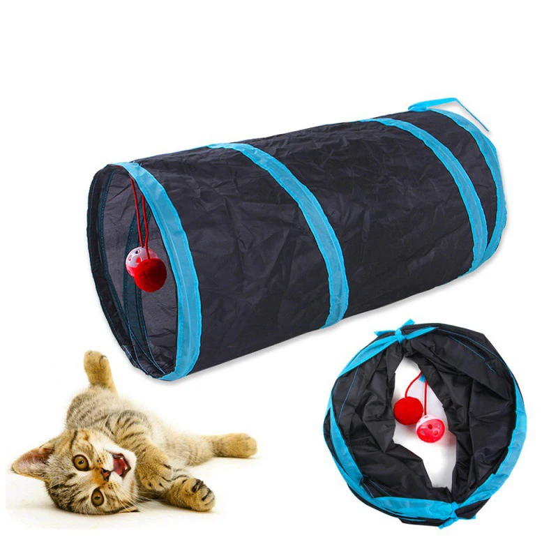 Pet Cat Passage S-shaped Cat Tunnel Pet Passage Runway Cat Drill Through Rolling Ground Chinchilla Passage Cats Toys Interactive