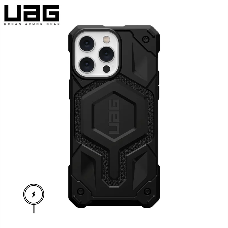 UAG Monarch Pro 시리즈 마그네틱 케블라 케이스, 애플 아이폰 14 프로 맥스, 14 플러스, 밀리터리 커버