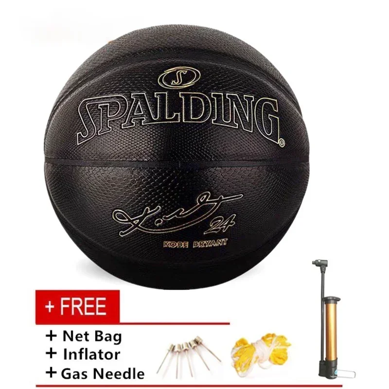 Ballon de basketball taille 7 KB Bryant Black Mamba Forever, en cuir PU, pour intérieur et extérieur, livraison immédiate, ballon de basketball pour adulte, vente en gros.