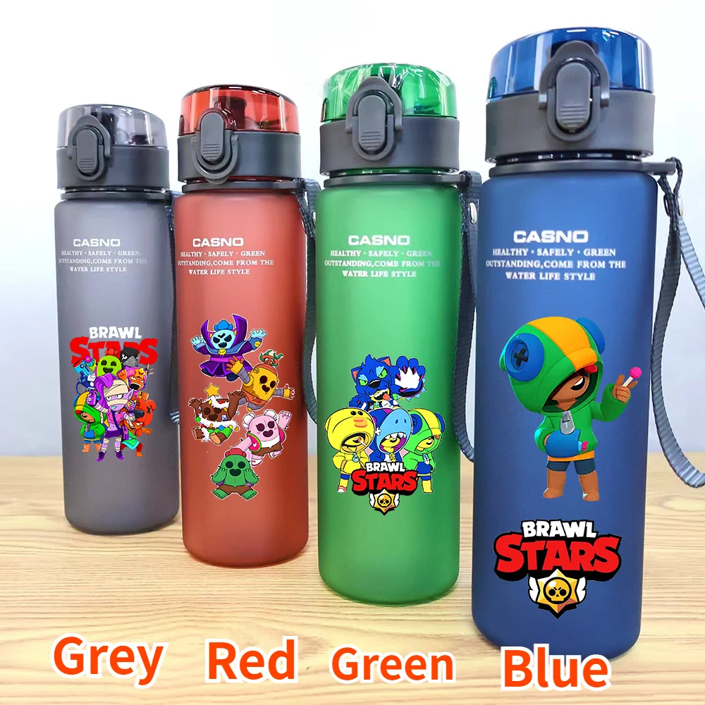 Brawl Game Leon Shelly Portable Outdoor Travel Sports Water Cup Drinking Bottle Coffee Cup Children's Gift 560ML Flip Cap