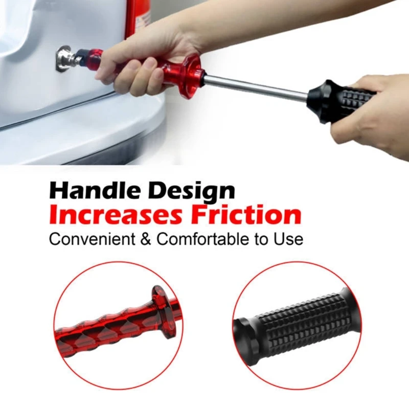 

Reusable Slide Hammer Dent Remover Auto Body Dent Removal Slide Hammer Dent Puller with Tabs Set Car Dent Repair Tools