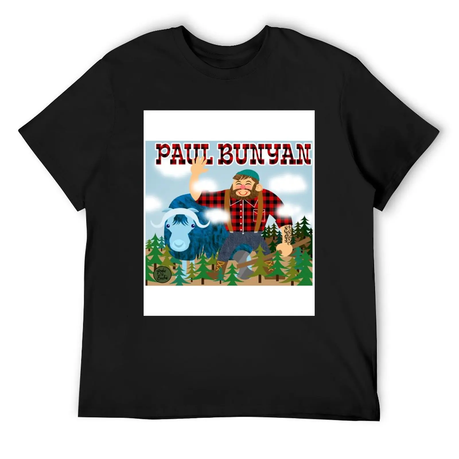 Paul Bunyan T-Shirt vintage clothes new edition graphic tee shirt blanks t shirts for men pack