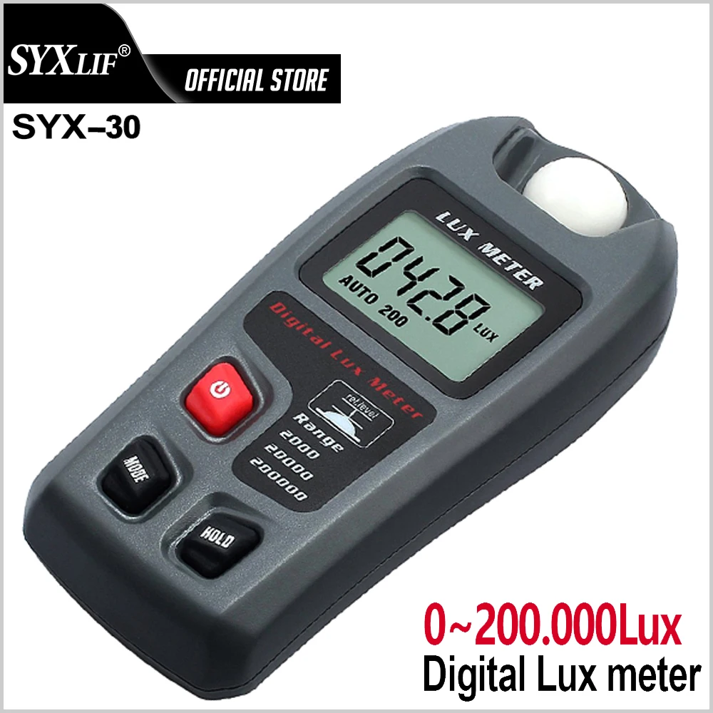 

Цифровой измеритель люкс SYXLIF с ЖК-дисплеем, 200000 люкс