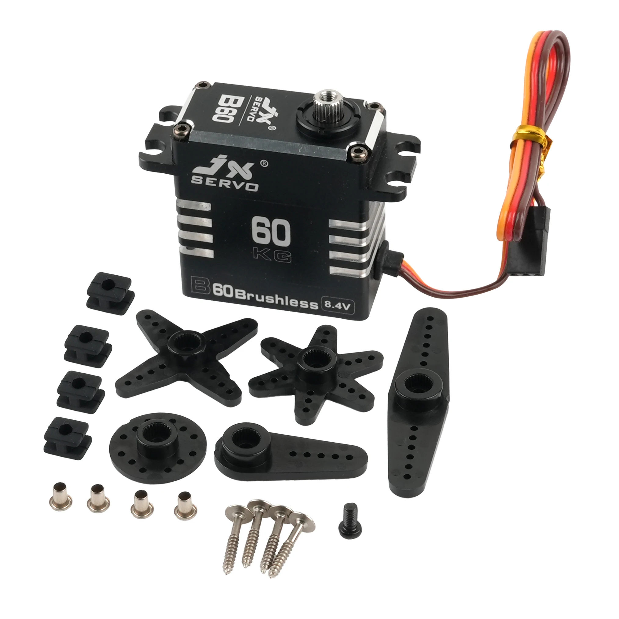 60kg B60 Tutto In Metallo Brushless Servo Digitale Motore Coreless Coppia Elevata Guscio In Alluminio Servos Per RC Robot Modello di Auto parti di alimentazione