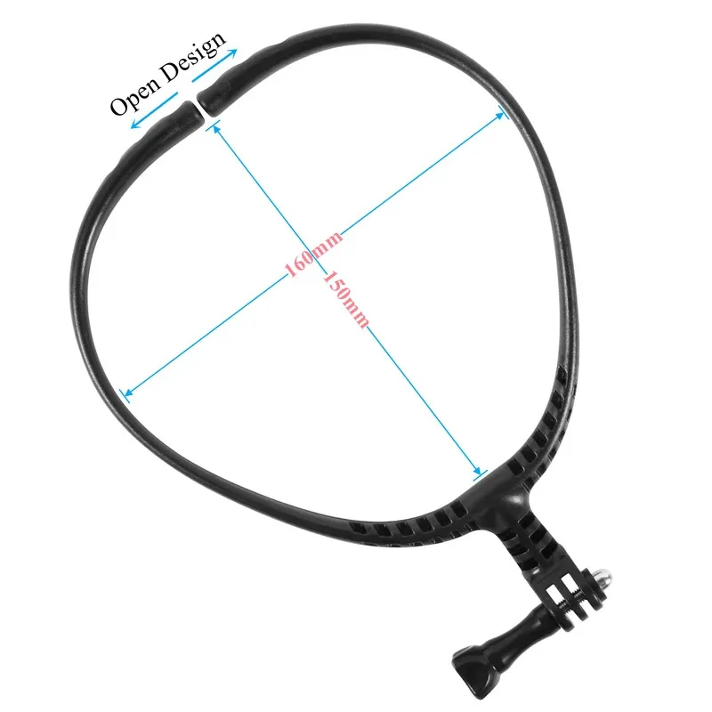 حامل رقبة بدون استخدام اليدين لكاميرا GoPro، حزام حبل مضاد للاهتزاز لمدونات الفيديو، متوافق مع Insta360 X4، Hero 13، DJI Osmo.