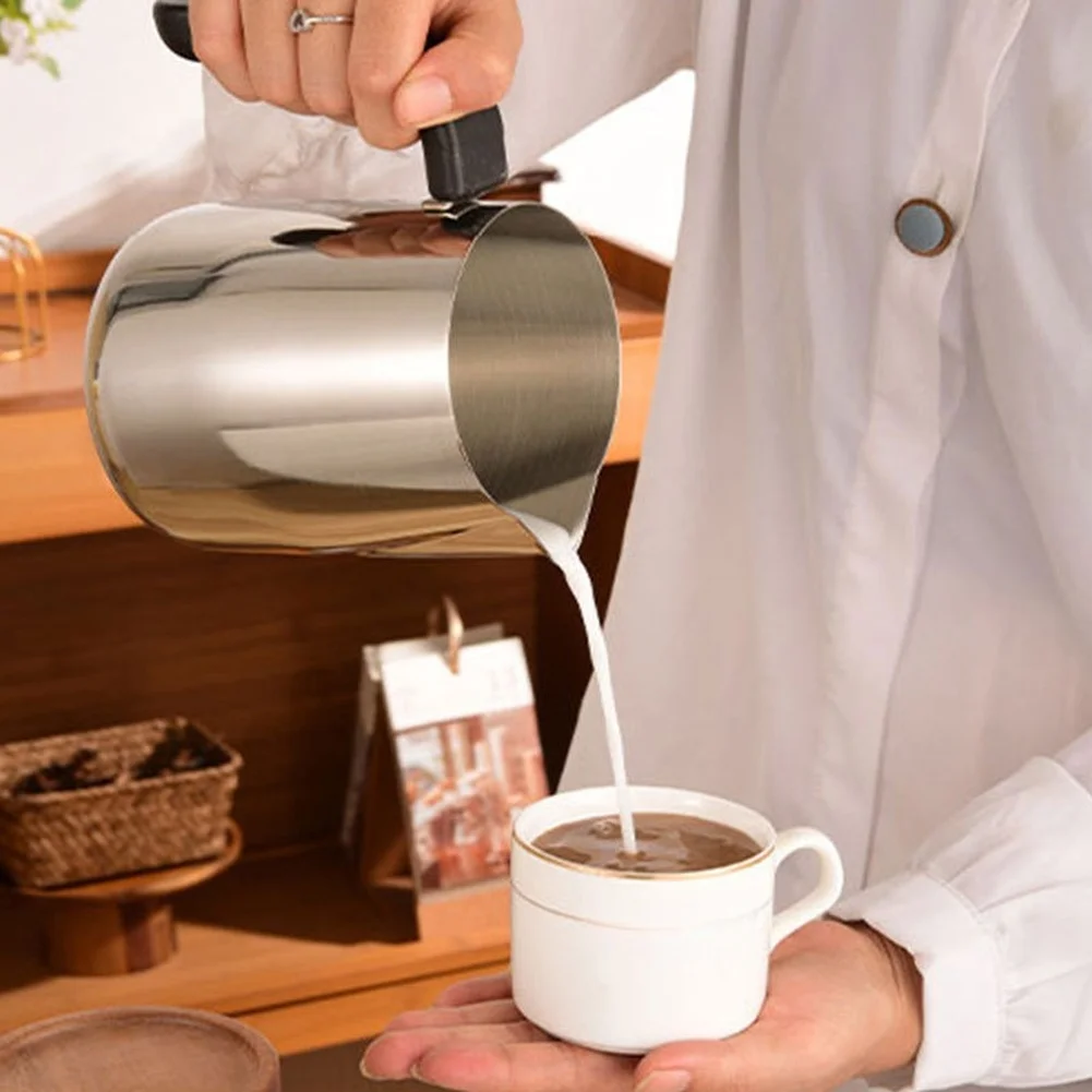 

Professional Coffee Pitcher For Barista Coffee Pitcher Milk Frothing Jug Latte Art Pitcher Defined Spout Design