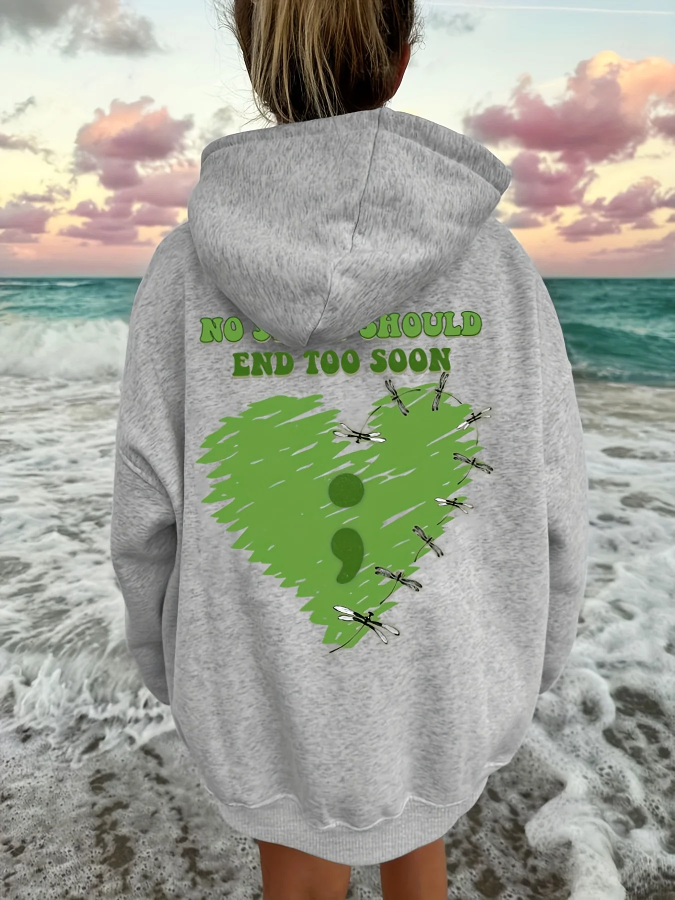

Dragonfly Graphic Printing Autumn and Winter Cotton Men's and Women's Hoodies Casual Outdoor Street Sports Loose Training Brand