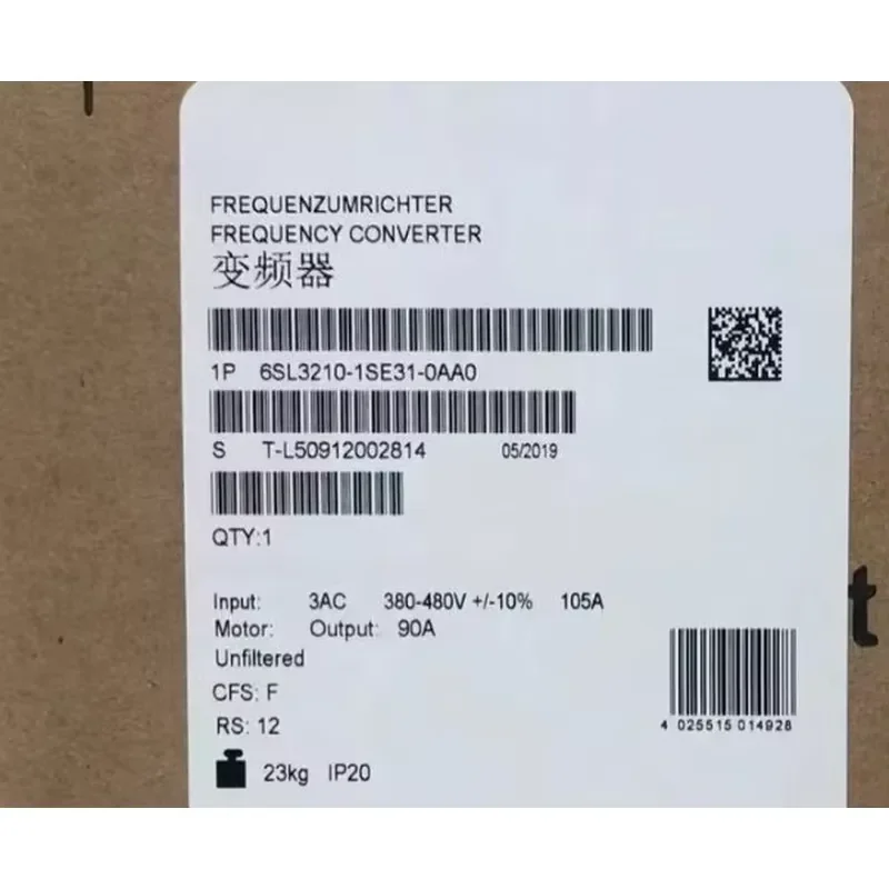 Brand new High-quality 6SL3210-1PE31-8AL0 6SL3210-1SE31-0AA0 6SL3210-1PE32-1UL0 6SL3210-1SE31-8UA0 Fast delivery