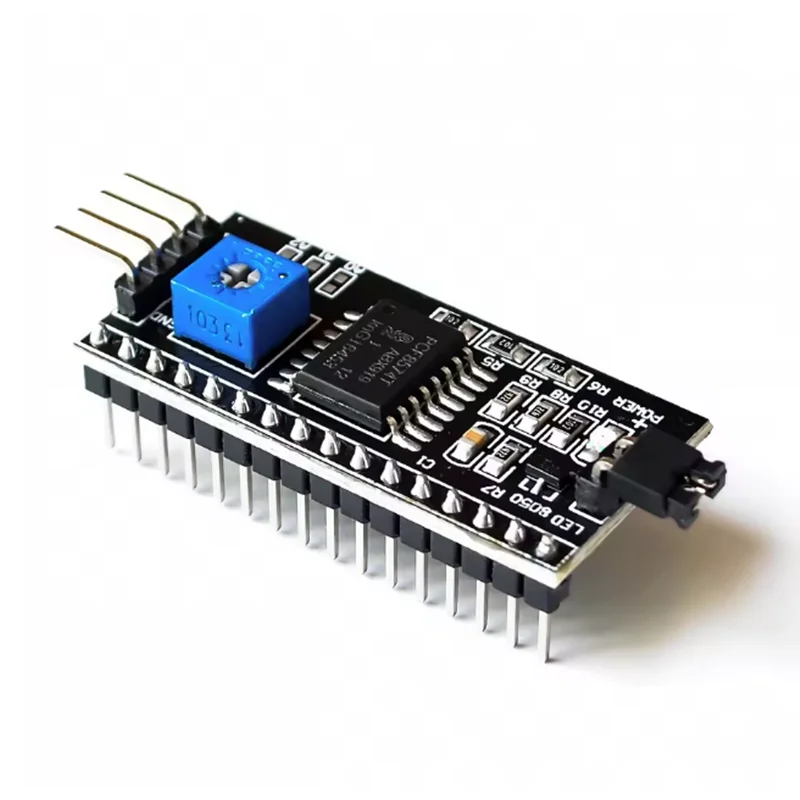 Adjustable Backlight of Interface Module IIC I2C TWISPI Serial Board Module Port 1602 LCD Display for Arduino
