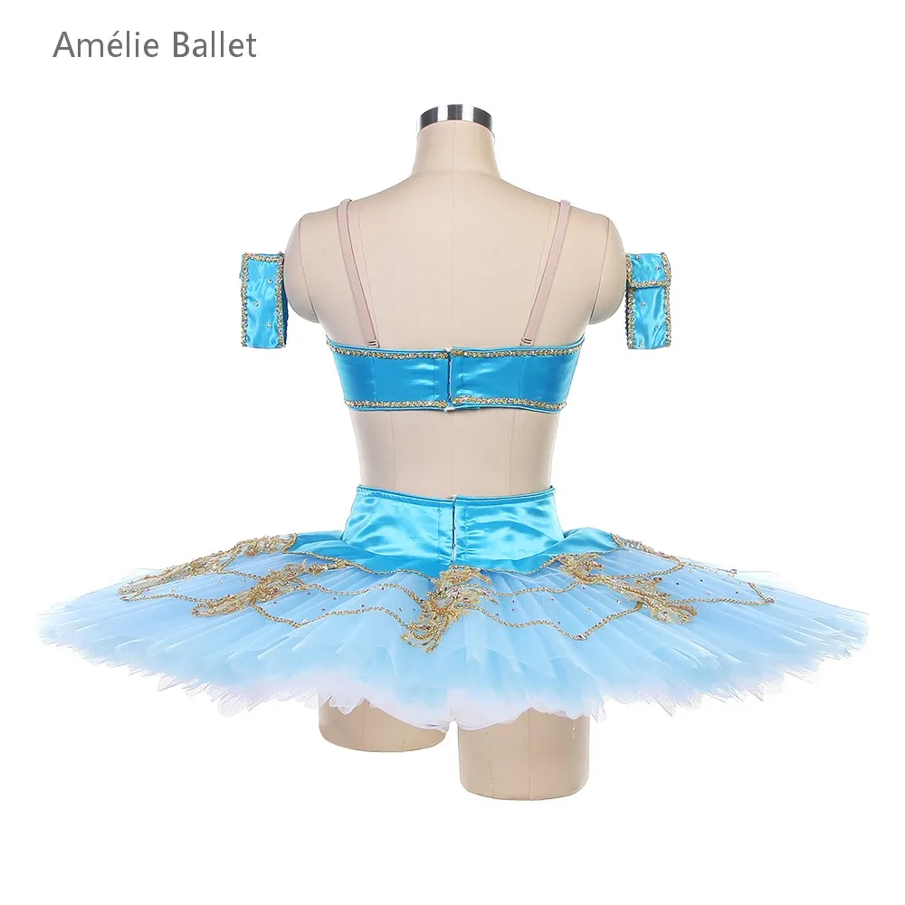 B22131 Girls and Women Stage Wear 2 Pcs Sets Professional Ballet Tutu Adult Ballet Dance Costumes Solo Tutu Dress with Arm Band