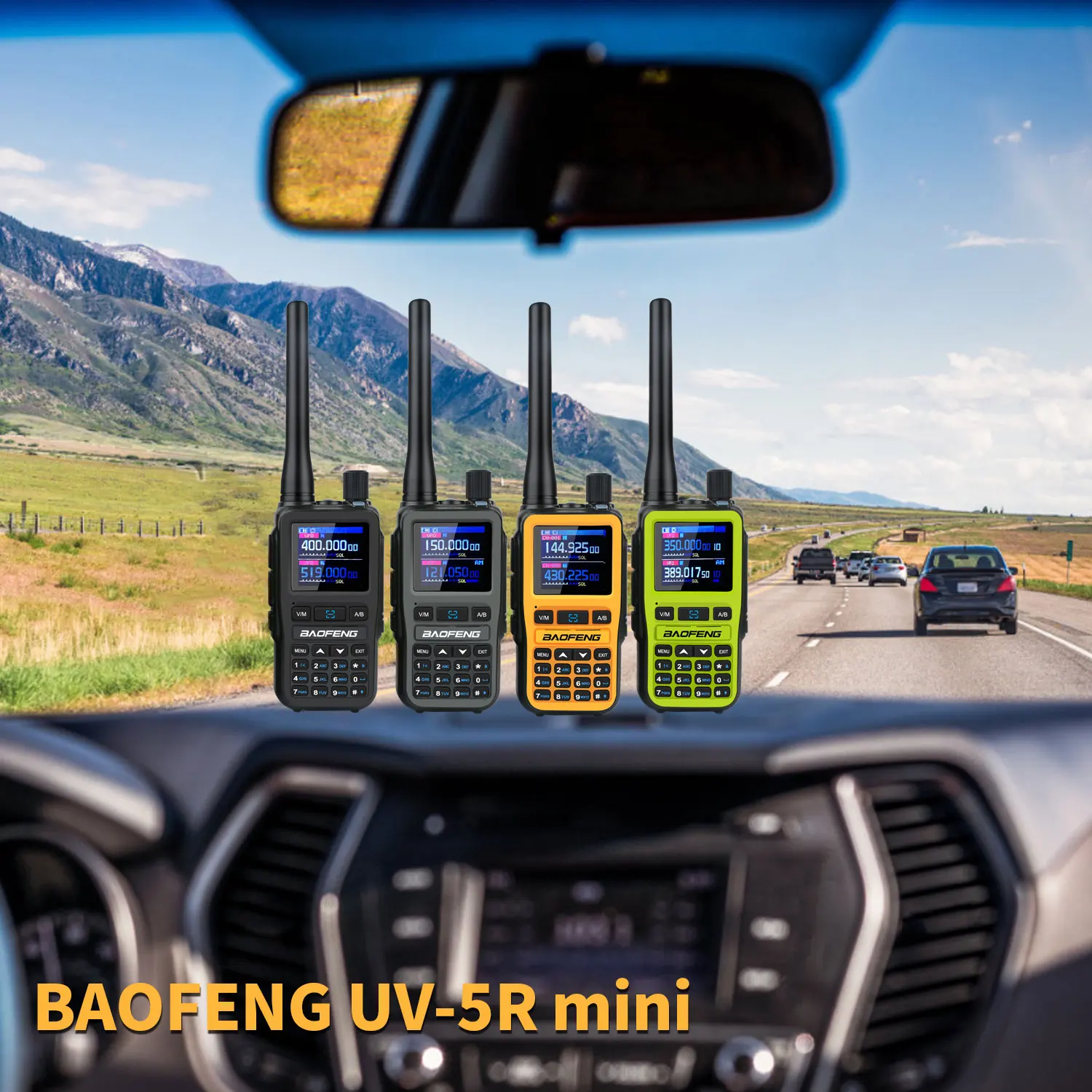 2pcs/Pack Baofeng Walkie Talkie UV-5RMINI VHF UHF Dual Band Dual PTT Switch 108-136MHz Aviation Frequency 5RMINI FM Radio