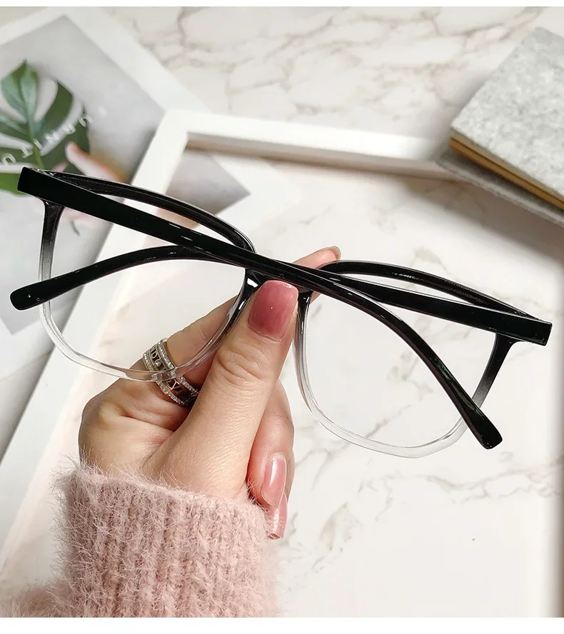 Black Square Clear-Lens Glasses — product information 5