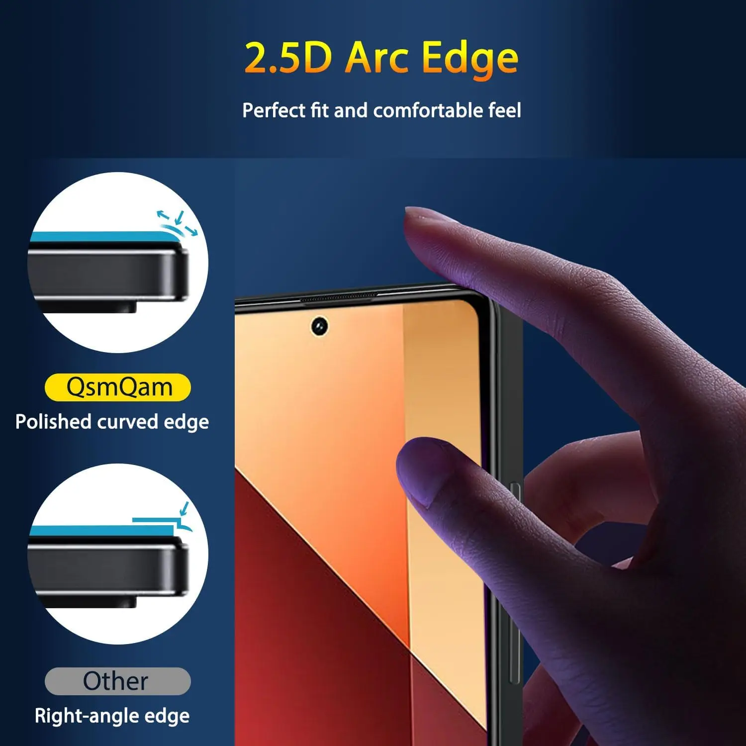 

HD Full Cover Tempered Glass For Xiaomi Redmi Note 13/13 Pro 4G/5G Film