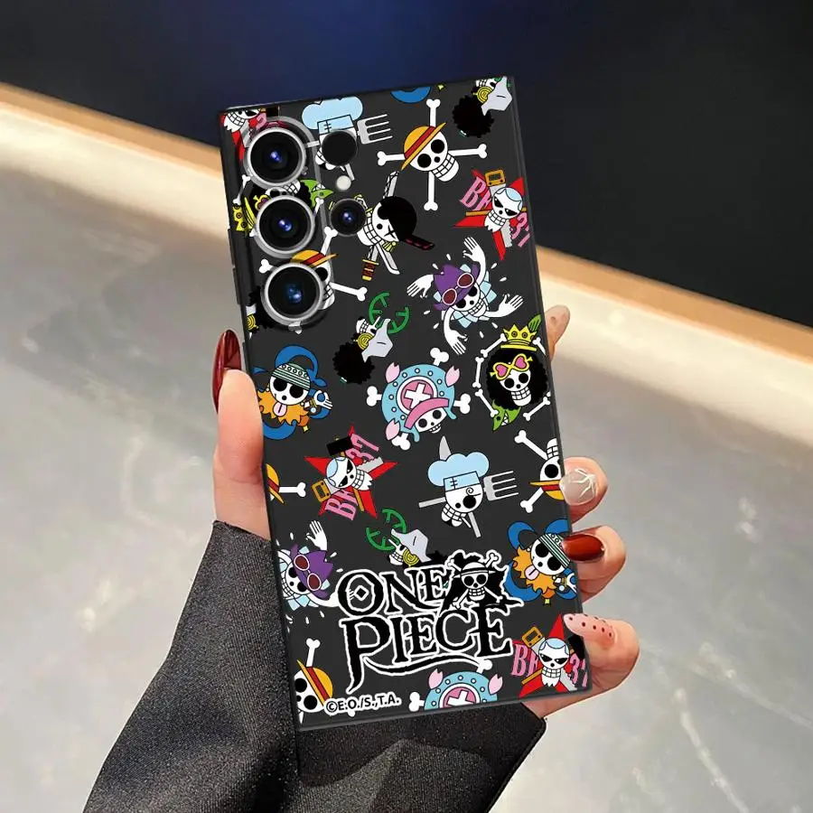 Soft Back Phone Cover Case for Samsung Galaxy S23 FE S25 Ultra S22 S25+ S9 S24 Plus S21 S20 S24+ One P-Piece Zoros Luffys