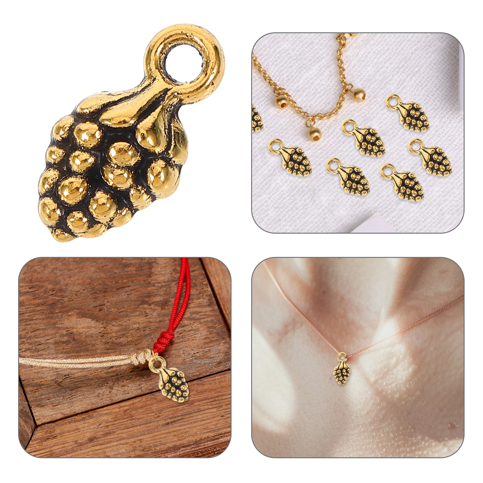 

100pcs Cone Charms Diy Jewelry Making Pendants DIY Jewelry Pendant Pendant Charms Making Supplies Craft Accessories