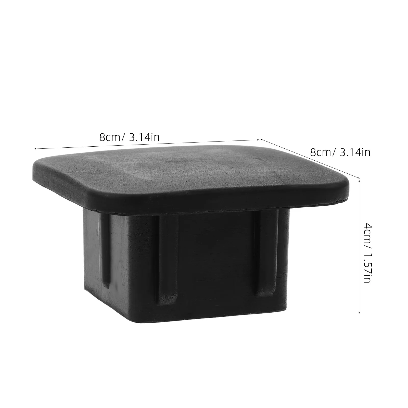 2Pcs Plastic Trailer Hitch Receiver Cap 2 Inch Dustproof Weatherproof Cover Plug for Truck Suv Rv Hitch Cover Receiver Tube Plug
