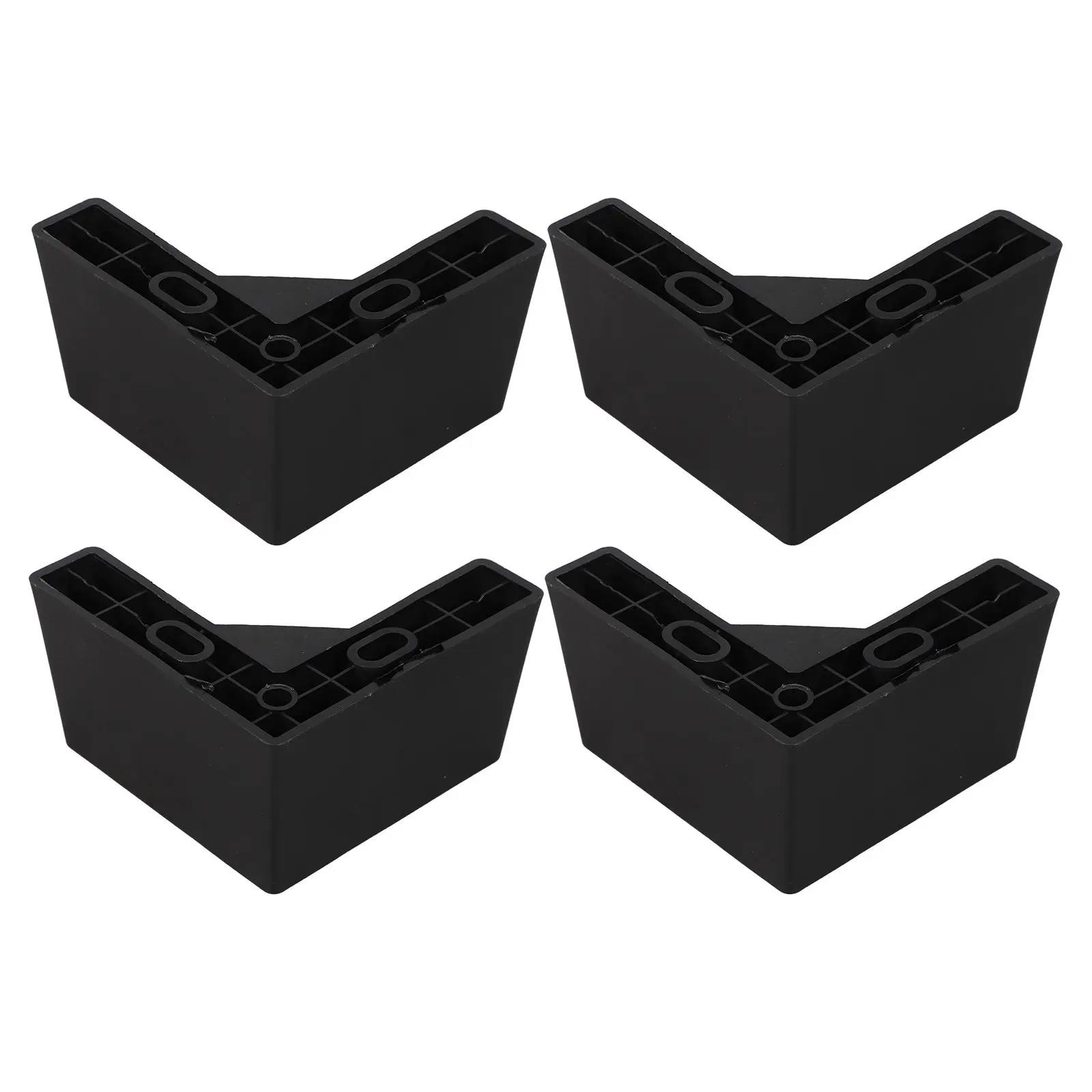 4Pcs Sofa Legs Plastic L Shaped Furniture Feet Replacement Screw in Couch Leg Risers Cabinet Table Dresser Chair Support
