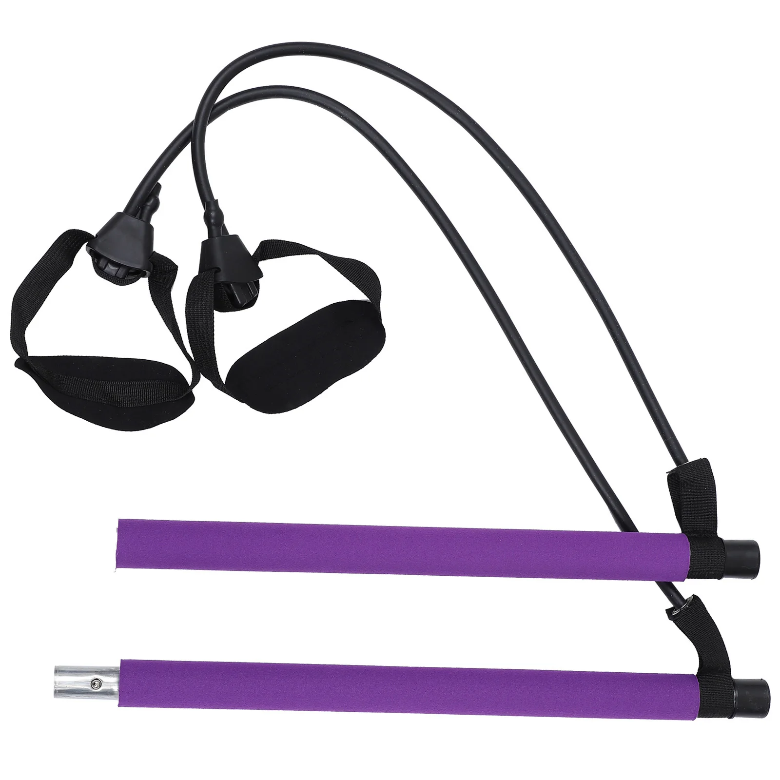 

Portable Adjustable Pilates Bar Metal ABS Fitness Equipment Yoga Stick for Resistance Band Training Body Shaping Fitness Gym