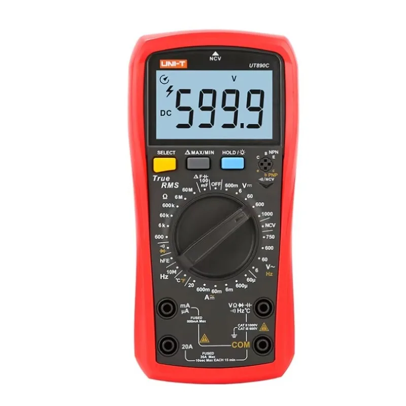 UNI-T UT890C/890D+ Digital True RMS Handheld Multimeter AC/DC Frequency Teste